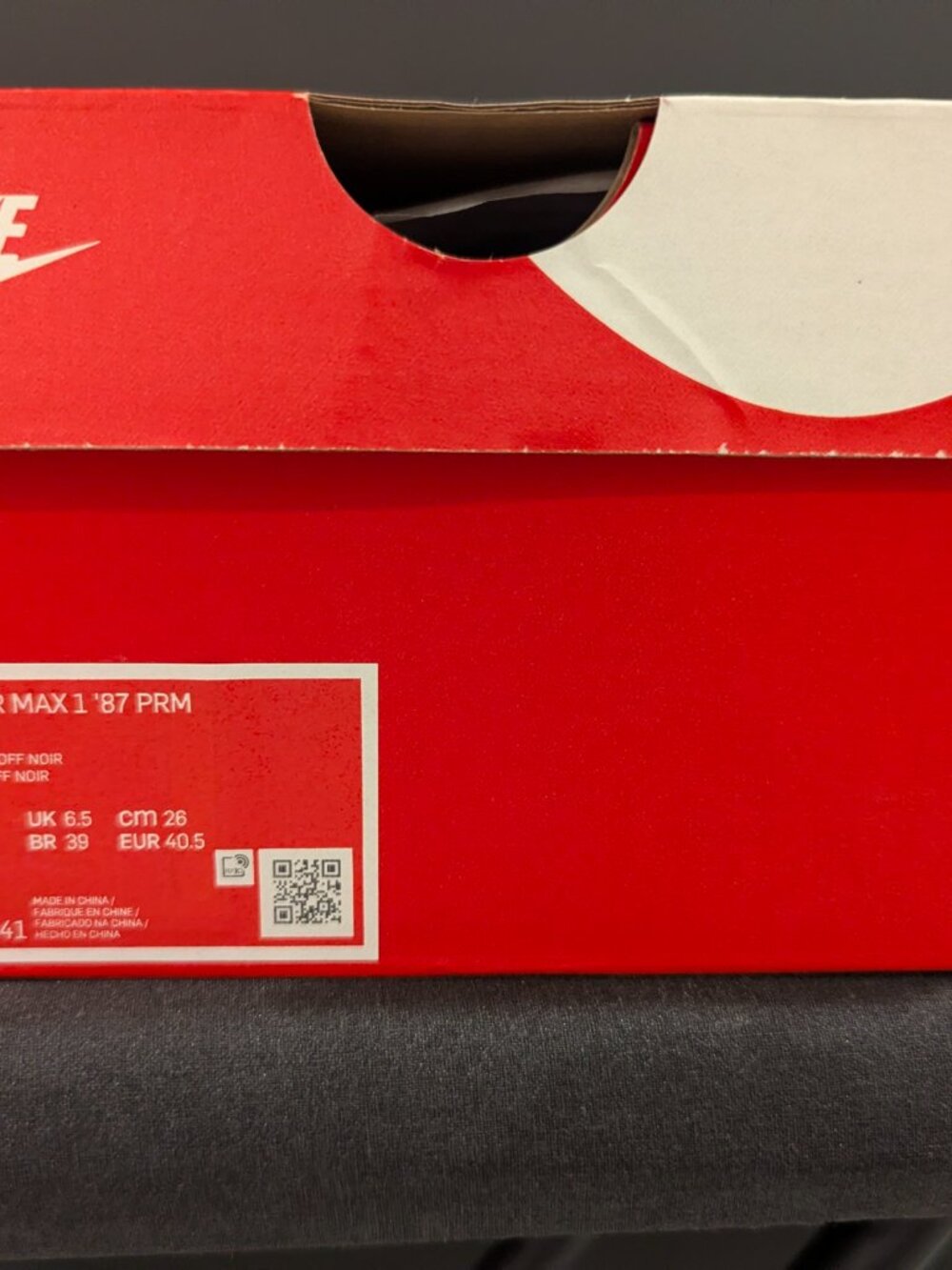 W Nike Air Max 1 '87 PRM, Celestine Blue/Off Noir - Picture 6 of 6